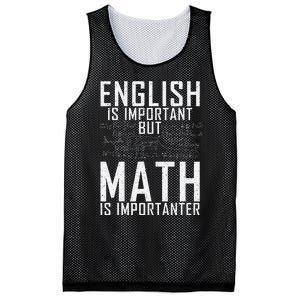 English Is Important But Math Is Importanter Teaching Math Mesh Reversible Basketball Jersey Tank