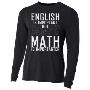 English Is Important But Math Is Importanter Teaching Math Cooling Performance Long Sleeve Crew