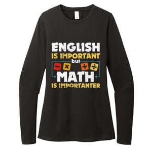 English Is Important But Math Is Importanter Funny Math Geek Womens CVC Long Sleeve Shirt