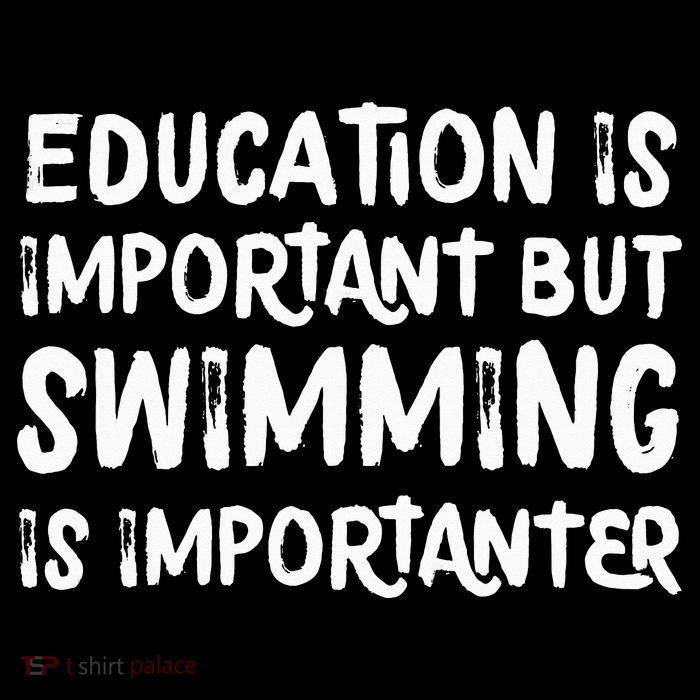 Education Is Important But Swimming Is Importanter Impact Tech Backpack