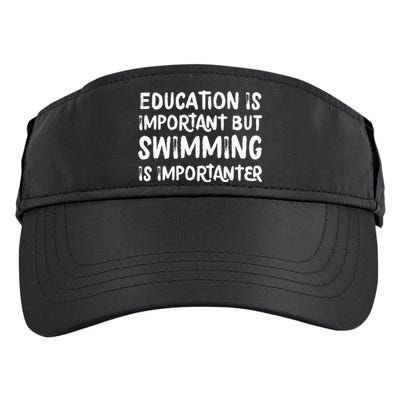 Education Is Important But Swimming Is Importanter Adult Drive Performance Visor