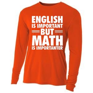 English Is Important But Math Is Importanter Cooling Performance Long Sleeve Crew