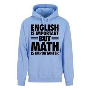 English Is Important But Math Is Importanter Unisex Surf Hoodie