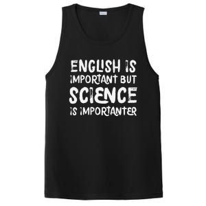 English Is Important But Science Is Importanter Funny PosiCharge Competitor Tank