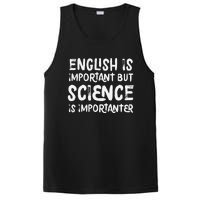 English Is Important But Science Is Importanter Funny PosiCharge Competitor Tank