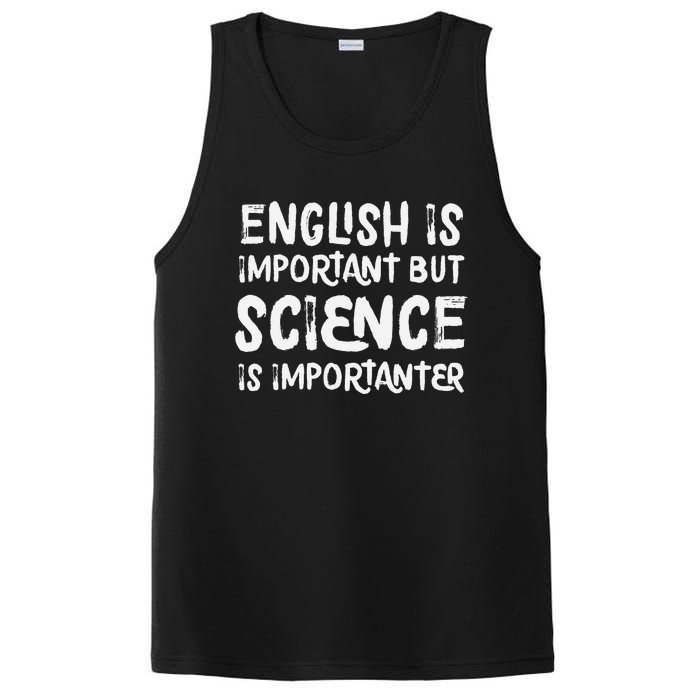 English Is Important But Science Is Importanter Funny PosiCharge Competitor Tank