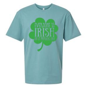 Everyone Is Irish On St Patricks Day Sueded Cloud Jersey T-Shirt