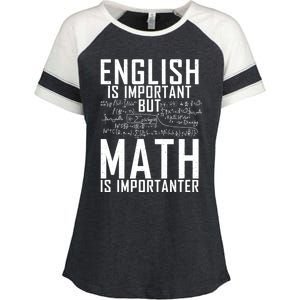 English Is Important But Math Is Importanter Teaching Math Enza Ladies Jersey Colorblock Tee