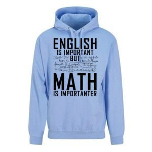 English Is Important But Math Is Importanter Teaching Math Unisex Surf Hoodie