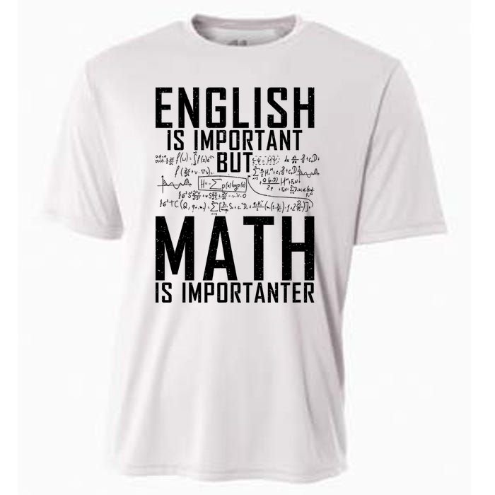 English Is Important But Math Is Importanter Teaching Math Cooling Performance Crew T-Shirt