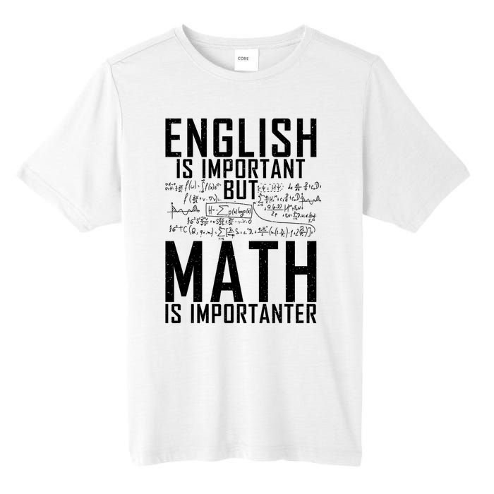 English Is Important But Math Is Importanter Teaching Math Tall Fusion ChromaSoft Performance T-Shirt