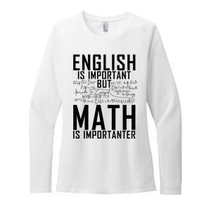 English Is Important But Math Is Importanter Teaching Math Womens CVC Long Sleeve Shirt