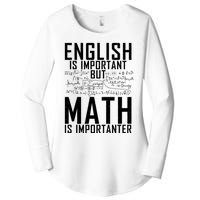 English Is Important But Math Is Importanter Teaching Math Women's Perfect Tri Tunic Long Sleeve Shirt