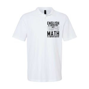 English Is Important But Math Is Importanter Teaching Math Softstyle Adult Sport Polo