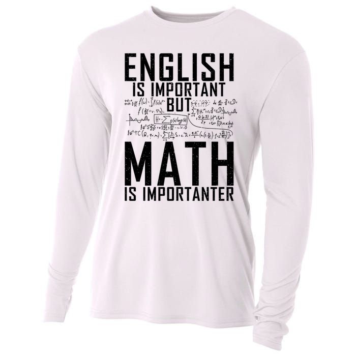 English Is Important But Math Is Importanter Teaching Math Cooling Performance Long Sleeve Crew