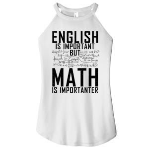 English Is Important But Math Is Importanter Teaching Math Women's Perfect Tri Rocker Tank