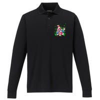 Education Is Important But Gaming Is Importanter Funny Gamer Performance Long Sleeve Polo