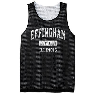 Effingham Illinois Il Vintage Sports Established Mesh Reversible Basketball Jersey Tank