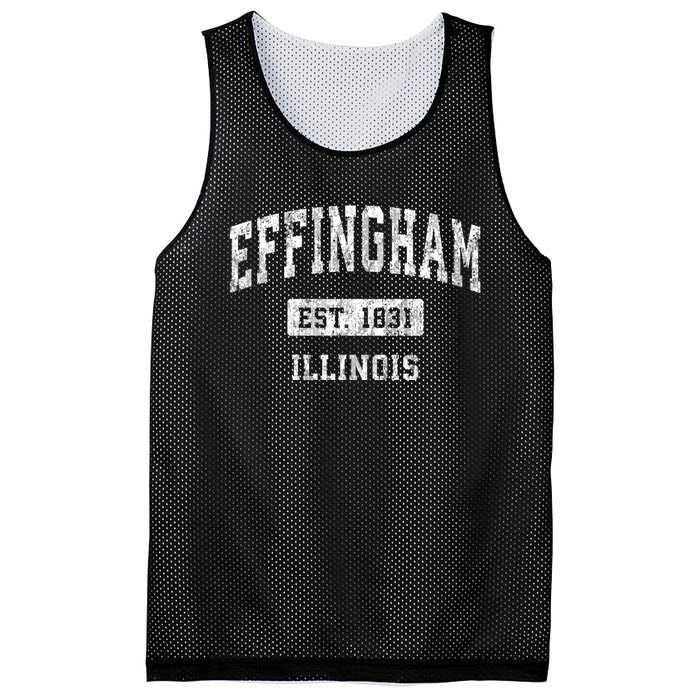 Effingham Illinois Il Vintage Sports Established Mesh Reversible Basketball Jersey Tank