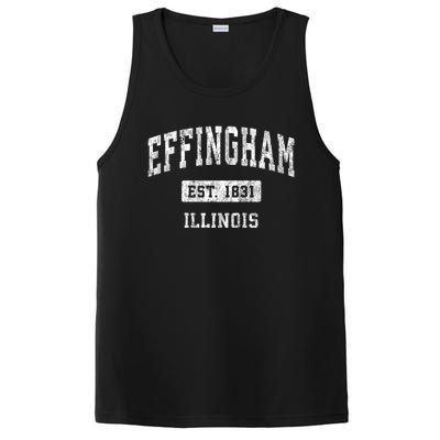 Effingham Illinois Il Vintage Sports Established PosiCharge Competitor Tank