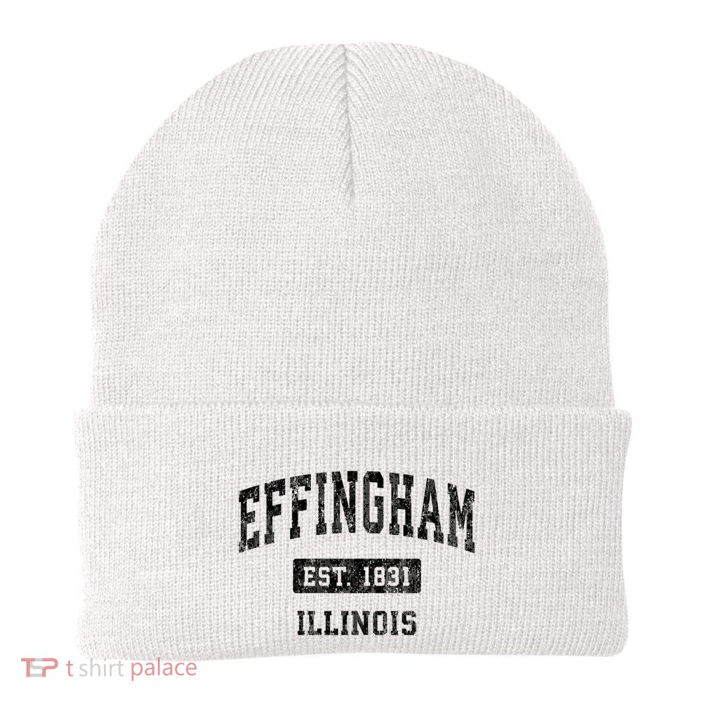 Effingham Illinois Il Vintage Sports Established Design Beanie