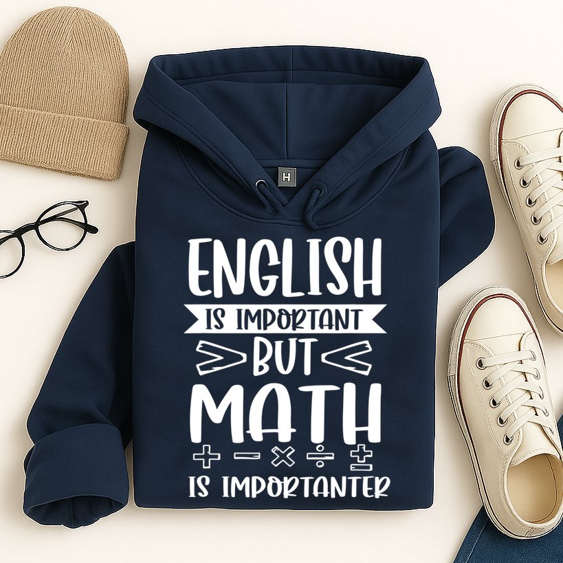 English Is Important But Math Is Importanter Hoodie