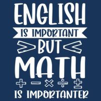 English Is Important But Math Is Importanter Drawstring Bag
