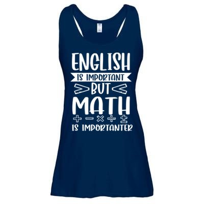 English Is Important But Math Is Importanter Ladies Essential Flowy Tank