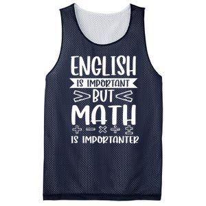 English Is Important But Math Is Importanter Mesh Reversible Basketball Jersey Tank