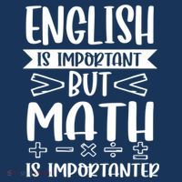 English Is Important But Math Is Importanter 25L Jumbo Tote