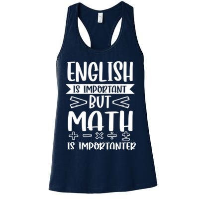 English Is Important But Math Is Importanter Womens Tank Top