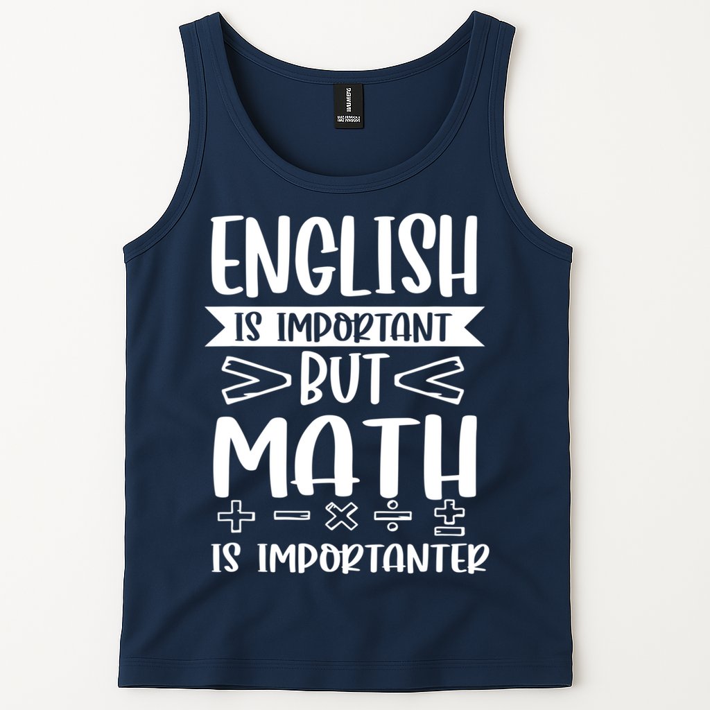 English Is Important But Math Is Importanter Tank Top