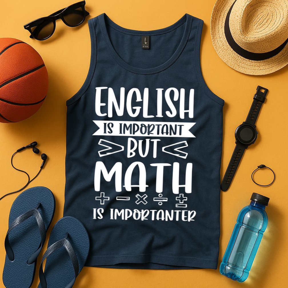 English Is Important But Math Is Importanter Tank Top