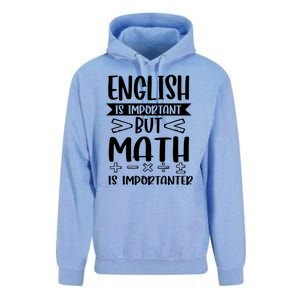 English Is Important But Math Is Importanter Unisex Surf Hoodie