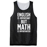 English Is Important But Math Is Importanter Mesh Reversible Basketball Jersey Tank