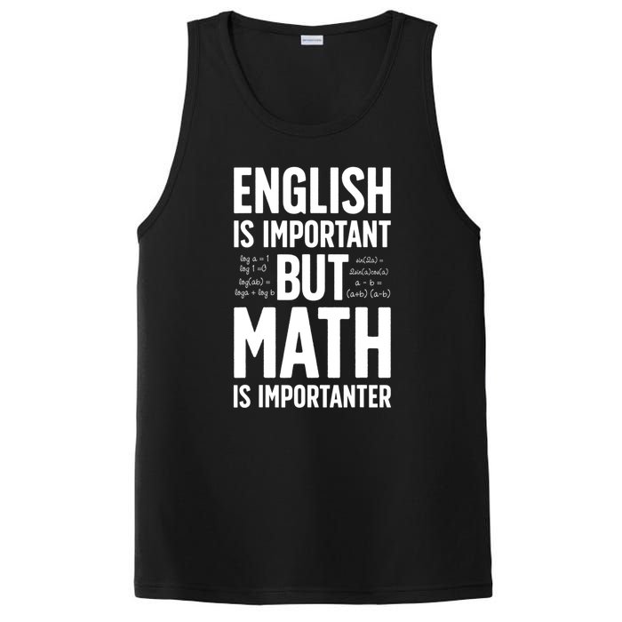 English Is Important But Math Is Importanter PosiCharge Competitor Tank