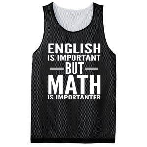 English Is Important But Math Is Importanter Mesh Reversible Basketball Jersey Tank