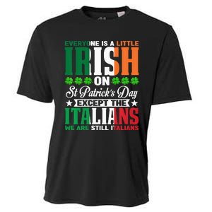 Everyone is Irish Except Italian on St. Patrick's Day Cooling Performance Crew T-Shirt