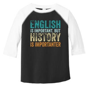 English is important but BHM is importanter Teaching Math Toddler Fine Jersey T-Shirt