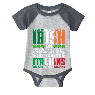 Everyone Is Irish On St. Patrick's Day Except The Italians Premium Infant Baby Jersey Bodysuit