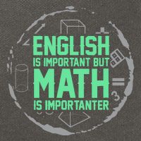 English Is Important But Math Is Importanter Math Lover Cotton Canvas Backpack