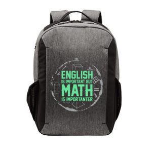 English Is Important But Math Is Importanter Math Lover Vector Backpack