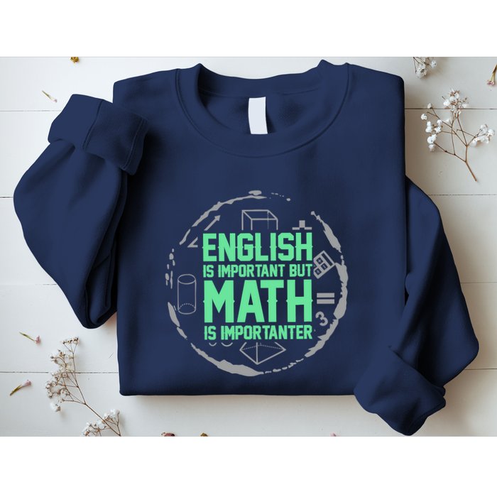 English Is Important But Math Is Importanter Math Lover Sweatshirt