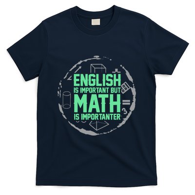 English Is Important But Math Is Importanter Math Lover T-Shirt