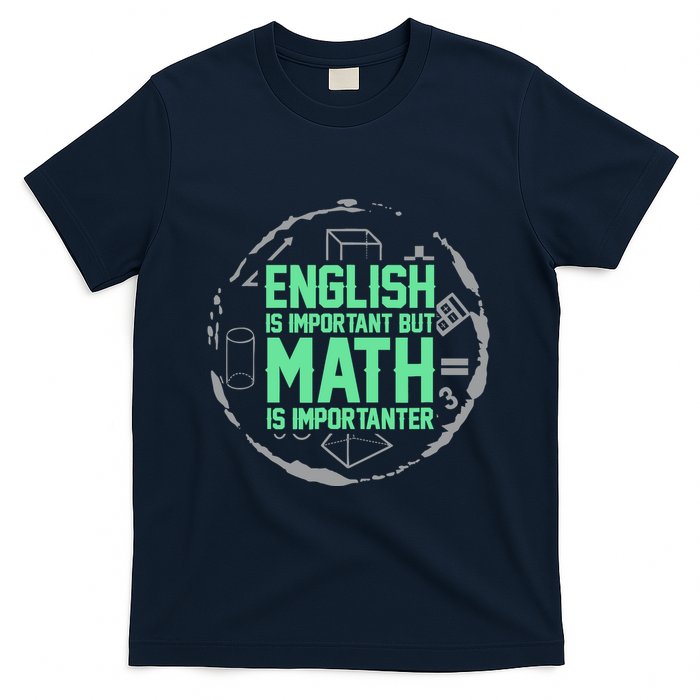 English Is Important But Math Is Importanter Math Lover T-Shirt
