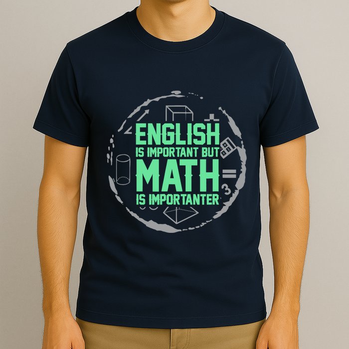 English Is Important But Math Is Importanter Math Lover T-Shirt
