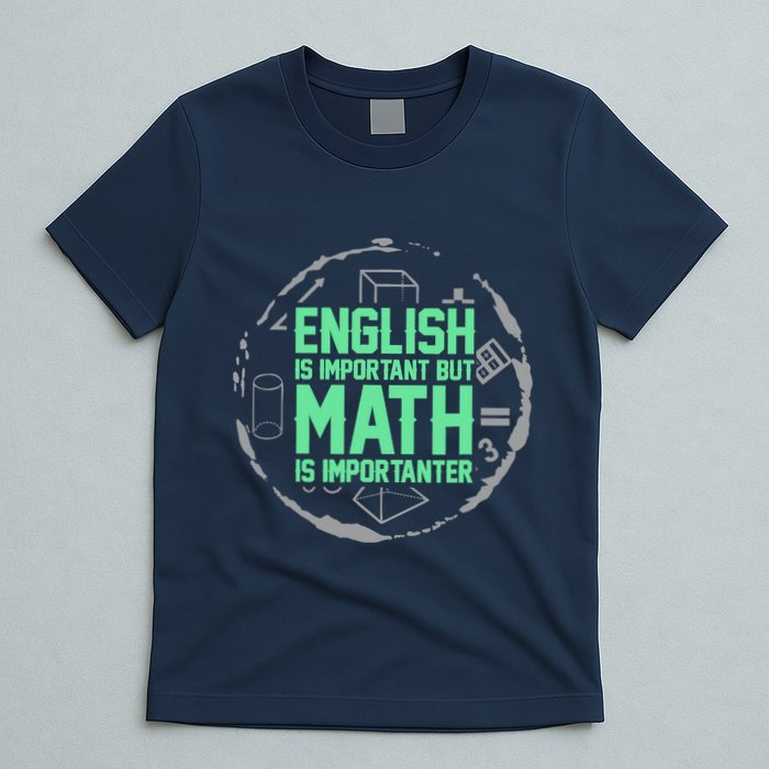 English Is Important But Math Is Importanter Math Lover T-Shirt