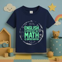English Is Important But Math Is Importanter Math Lover Toddler T-Shirt