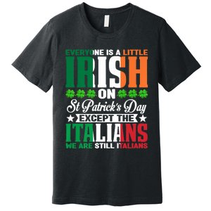 Everyone Is Irish On St. Patrick's Day Except The Italians Premium T-Shirt