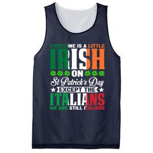 Everyone Is Irish On St. Patrick's Day Except The Italians Mesh Reversible Basketball Jersey Tank